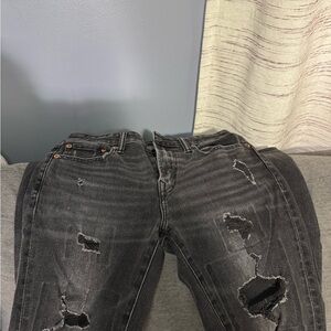 American Eagle Distressed Black Men’s Jeans